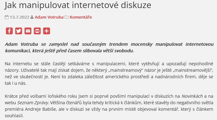 Anatomie lži a nenávisti na Seznam.cz • David Formánek - Otevři svou mysl • David Formánek